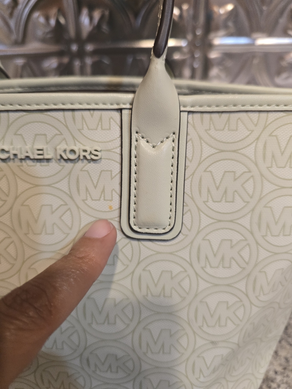 New MICHAEL KORS Jodie Small Mini Vegan Elbow Hand Tote Bag Atom Green Celery - Picture 2 of 6